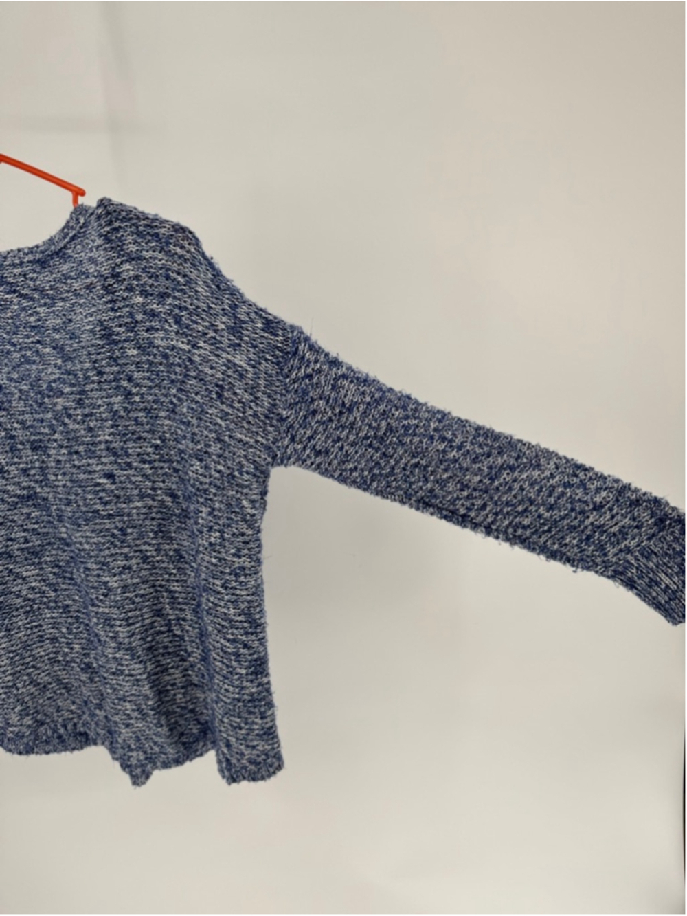 American Eagle Outfitters Women's Large V-Neck Sweater Blue White - Picture 5 of 8